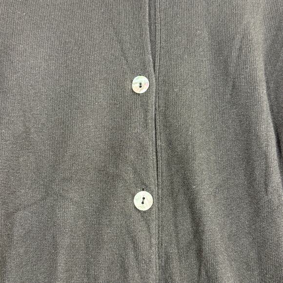 Lamberto Losani Cashmere silk Blend Cardigan Size Small Mother of pearl L/S - Picture 5 of 6